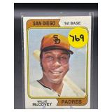 1974 TOPPS HOF WILLIE MCCOVEY CARD