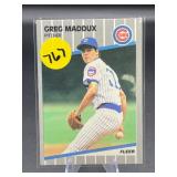 EARLY CARD 1989 FLEER HOF GREG MADDUX