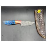 Fixed Blade Knife w/Leather Sheath