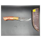 Fixed Blade Knife w/Leather Sheath