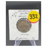 1952-P Jefferson Nickel Very Fine