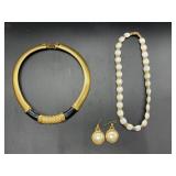 3 Pcs - Vintage Monet Fashion Jewelry