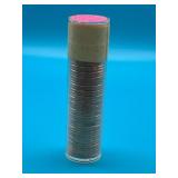 Tube of 1957D Lincoln Wheat Cents - Marked as