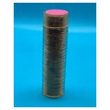Tube of 1958D Lincoln Wheat Cents - Marked as
