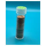 Partial Tube of 1957D Uncirculated Wheat Cents