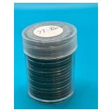 Tube of 1977-1986 Kennedy Half Dollar Coins