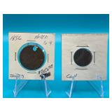1856 Large Cent - Slant 5 G-4 (Hold) - Cull