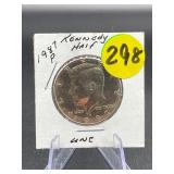 1987-P Kennedy Half Uncirculated
