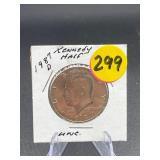 1987-D Kennedy Half Uncirculated