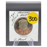 1987-S Proof Kennedy Half