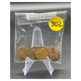 10 - Lincoln Wheat Cents