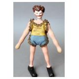 Antique Schoenhut bisque head/jointed wooden