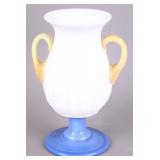 Antique art glass table vase