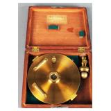 Antique W & L. E. Gurley brass surveyor compass