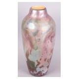 Antique art glass table vase