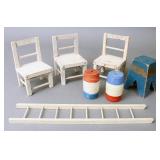 Antique wooden Schoenhut circus props