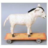 Antique donkey pull toy