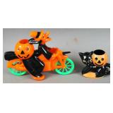 (2) Antique plastic Halloween novelty figures