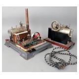 (2) Antique steam engine toys