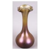 Antique art glass cabinet vase