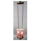 Antique/Victorian hanging oil hallway lamp