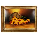 Antique framed oil on academy ?Peaches? painting