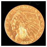 1910  2 ? Dollar Indian Head US Coin
