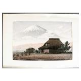 Unframed antique Hasui Kawase colored woodblock