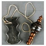 Unique antique copper/iron plumb