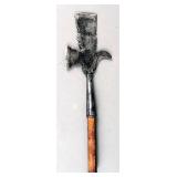 Antique forged iron Halberd