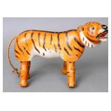 Antique Schoenhut painted/jointed wooden tiger
