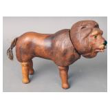 Antique Schoenhut painted/jointed wooden lion