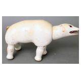 Antique Schoenhut painted/jointed polar bear