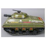 Antique Marx tin litho US toy tank