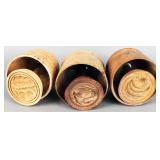 Group of (3) antique carved wooden shell butter