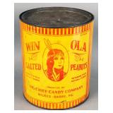 Antique ?Winola? tin litho Salted Peanuts