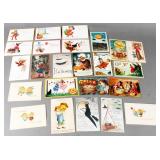 Lot of (24) antique Halloween postcards