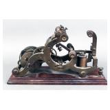 RARE antique brass telegraph register