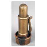 Antique brass steam whistle