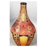 Antique D. Argental art glass table vase