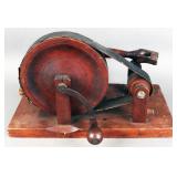 Antique primitive wooden apple peeler