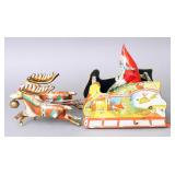 Antique Strauss tin litho ?Santee Claus? wind