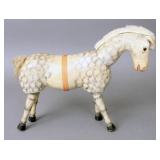 Antique Schoenhut painted/jointed wooden grey