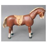 Antique Schoenhut painted/jointed wooden brown