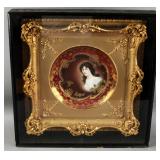 Antique framed/encased Royal Vienna china