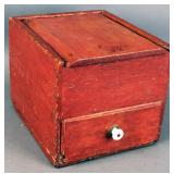 Antique painted spice box