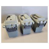 3 - Mini Plastic Ammo Cans