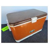 Brown Vintage Thermos Cooler