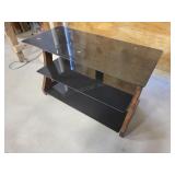 Black Glass TV Stand