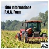 Title/ P.O.A. Information